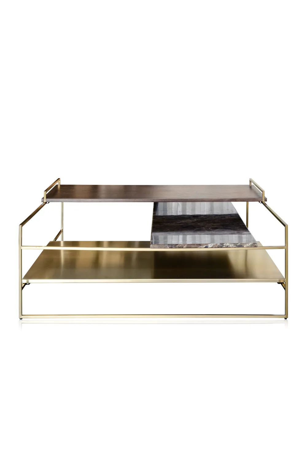 Multi-layered Gold Coffee Table | Versmissen Architect