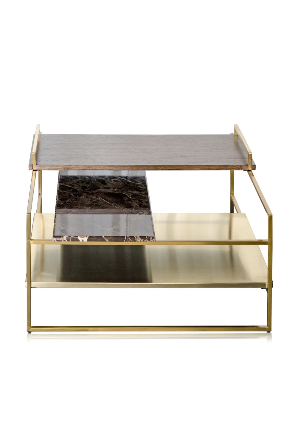 Multi-layered Gold Coffee Table | Versmissen Architect