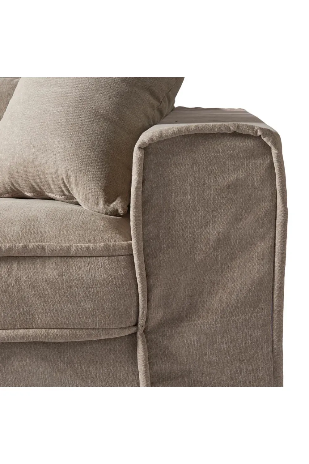 Natural Cotton Loveseat Sofa | Rivièra Maison Metropolis (MTO)