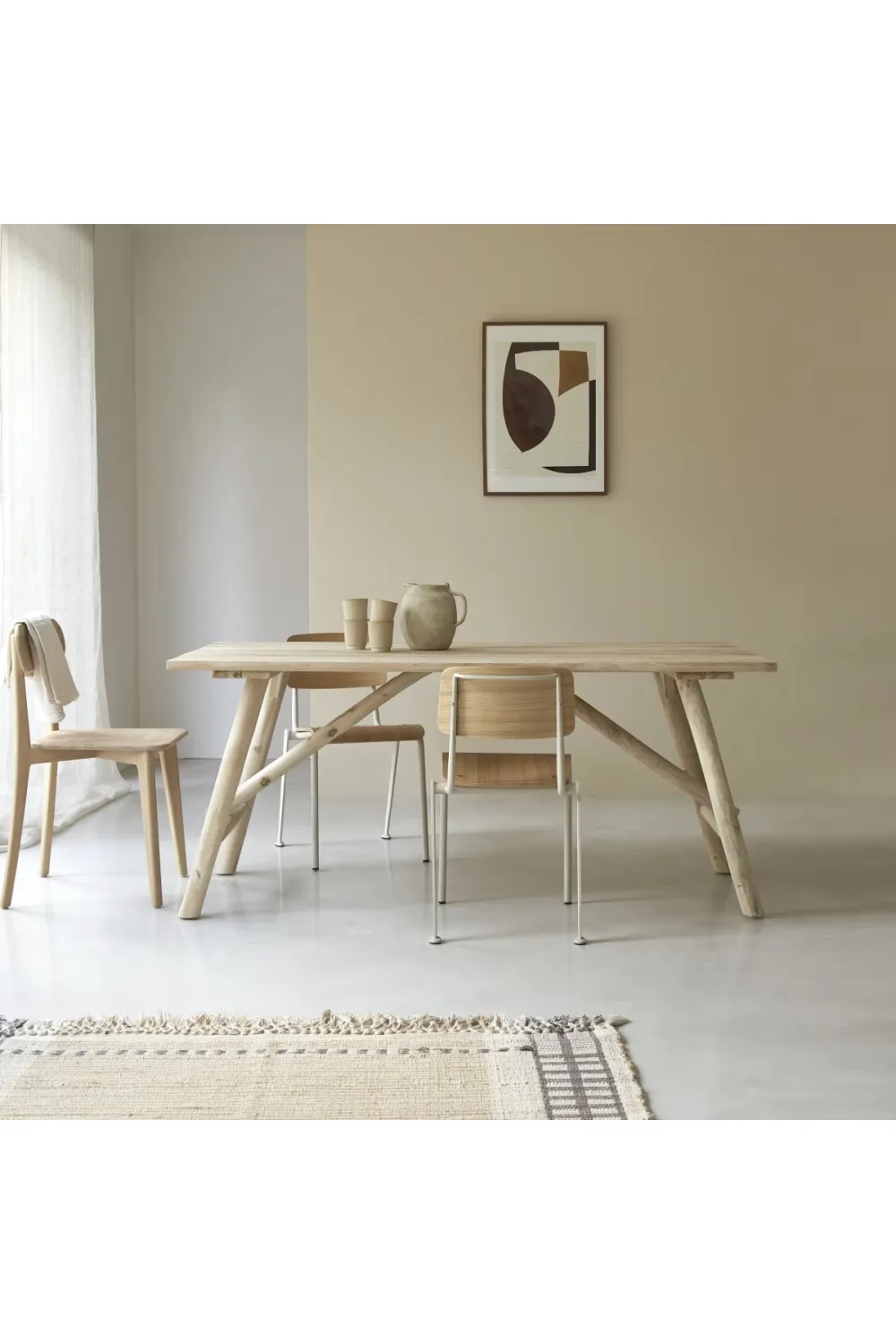 Natural Driftwood Dining Table | Tikamoon Mathilda