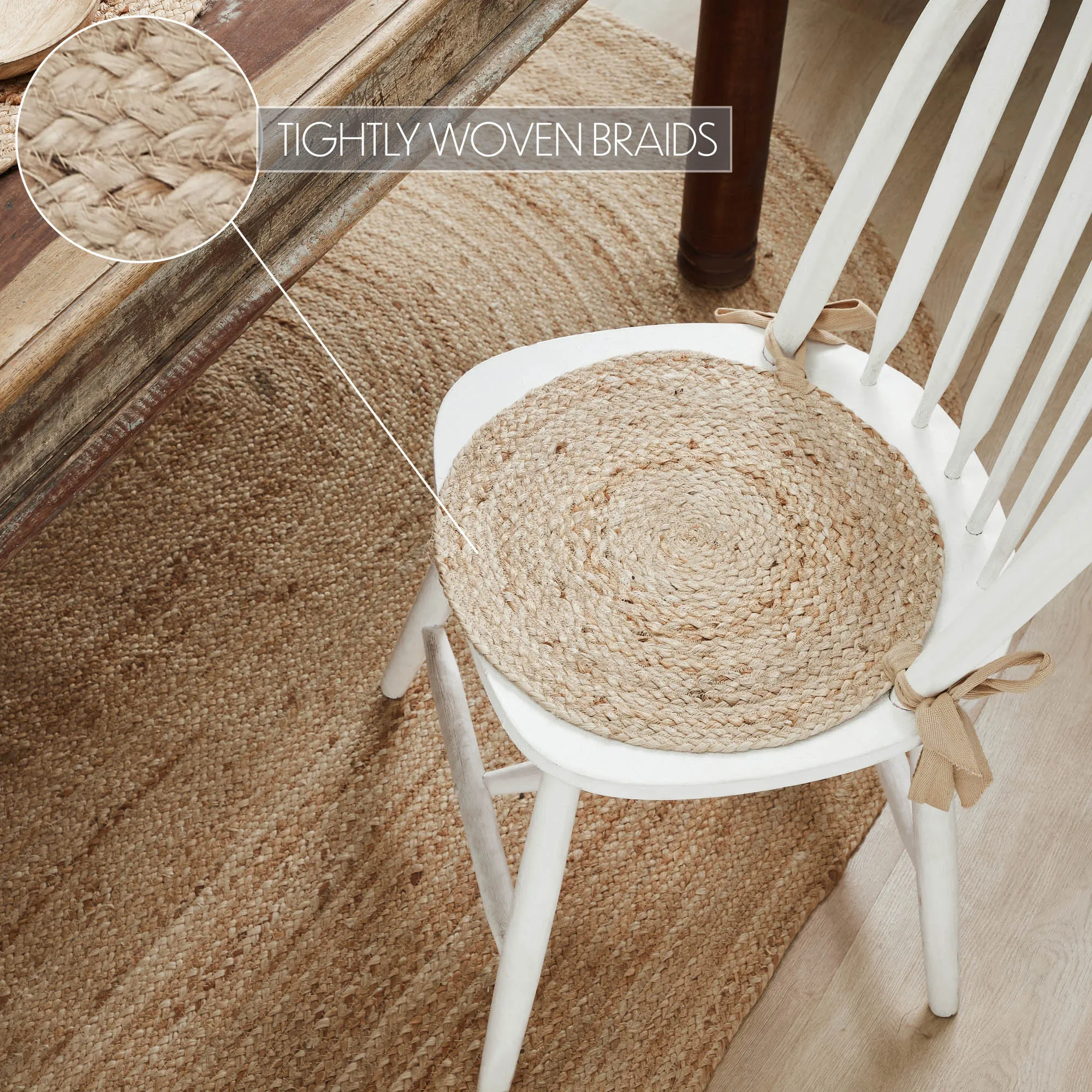 Natural Jute Chair Pad 15 inch Diameter