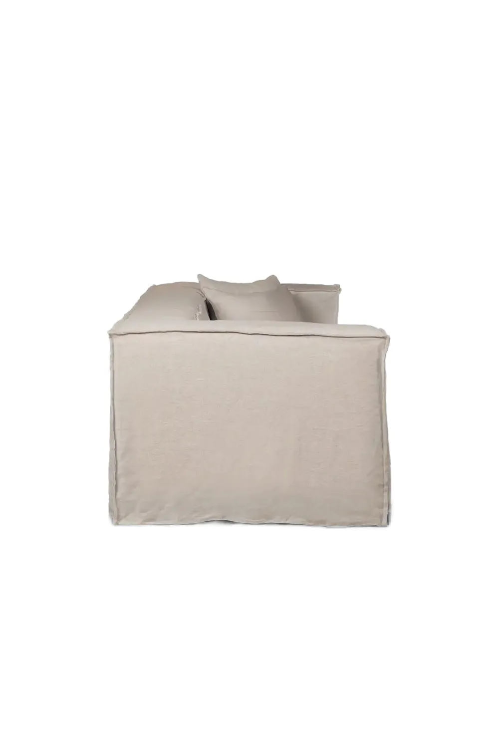 Natural Linen Four-Seater Sofa | Dareels Strozzi