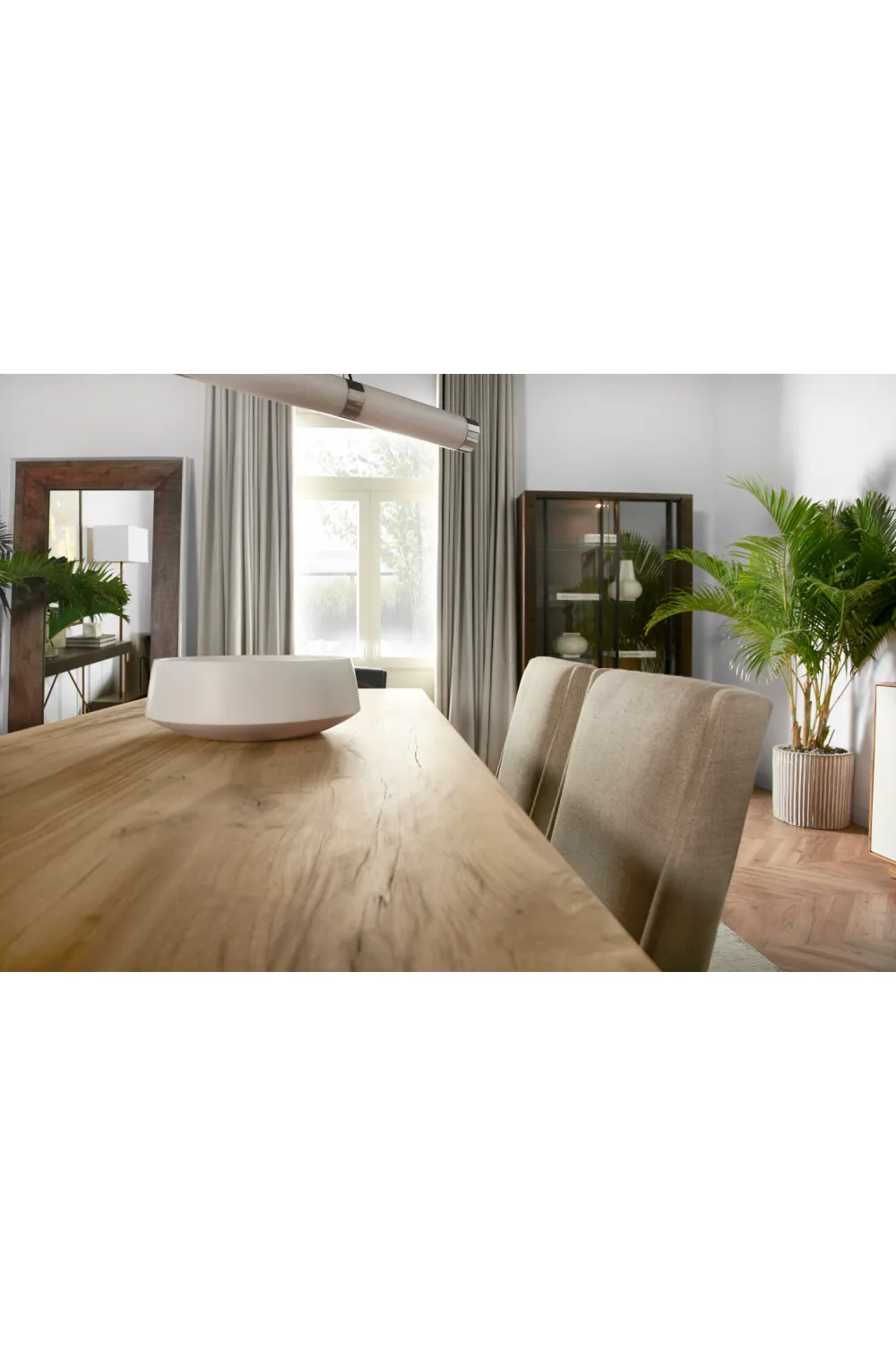 Natural Oak Dining Table L | Andrew Martin Emelia