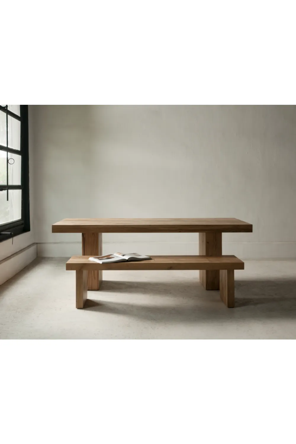 Natural Oak Dining Table L | Andrew Martin Emelia