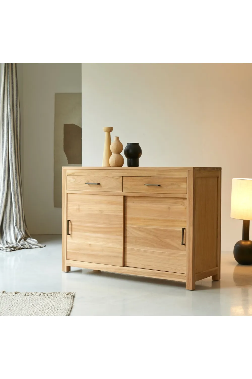 Natural Teak Modern Sideboard | Tikamoon Maë