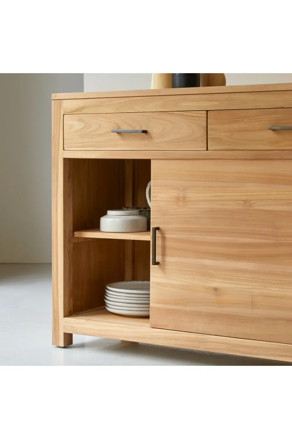 Natural Teak Modern Sideboard | Tikamoon Maë