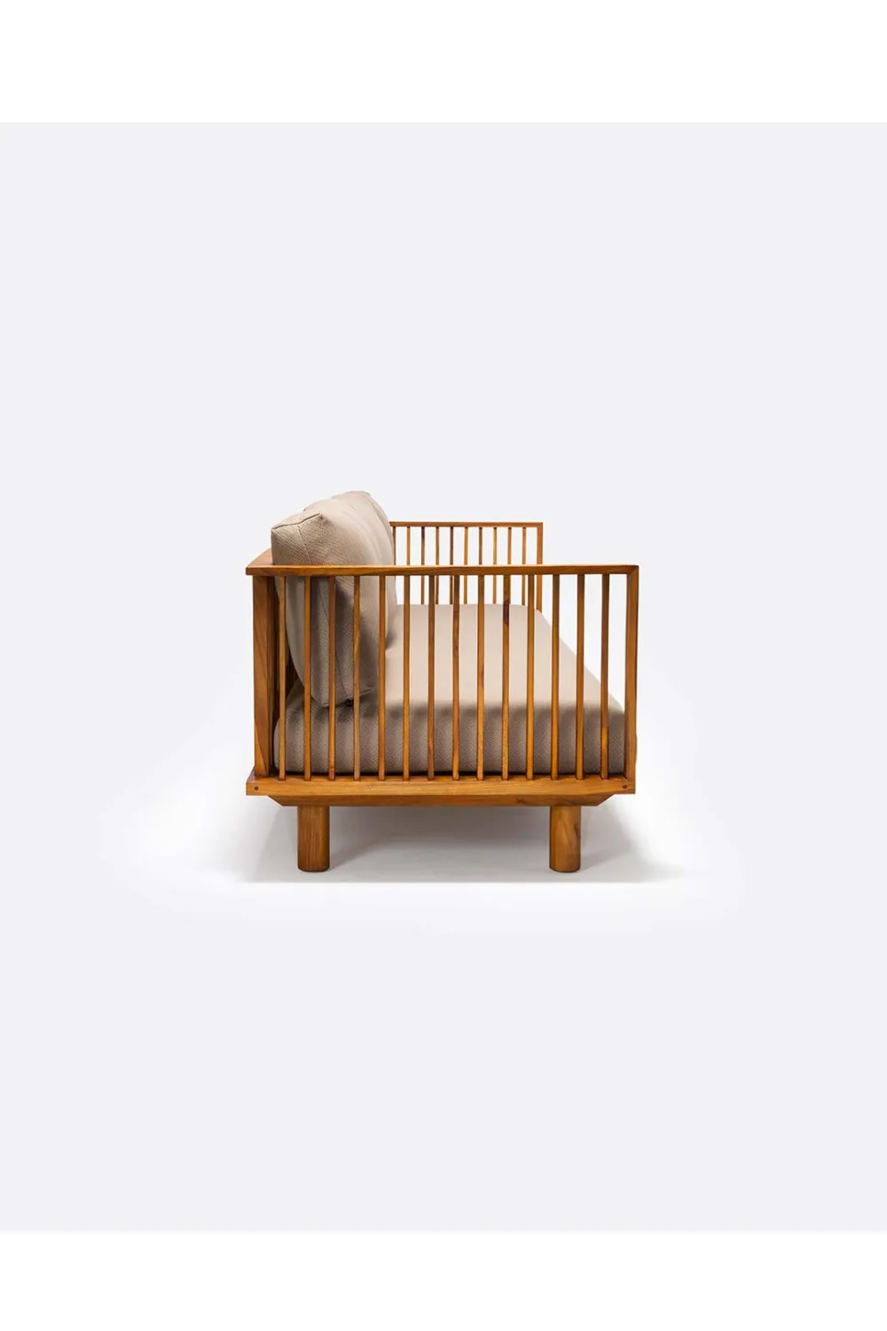 Natural Teak Outdoor Sofa | Dareels Toprak