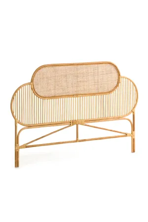 Natural Weaved Rattan Queen Headboard 67" | La Forma Lalita