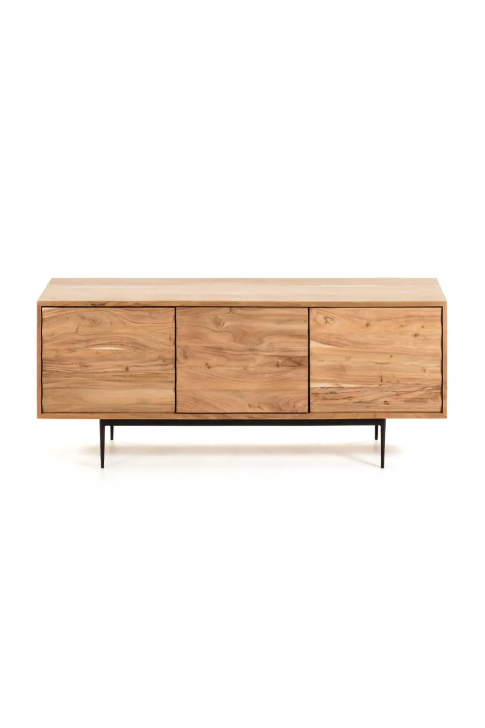 Natural Wood 3-Door TV Cabinet | La Forma Delsie