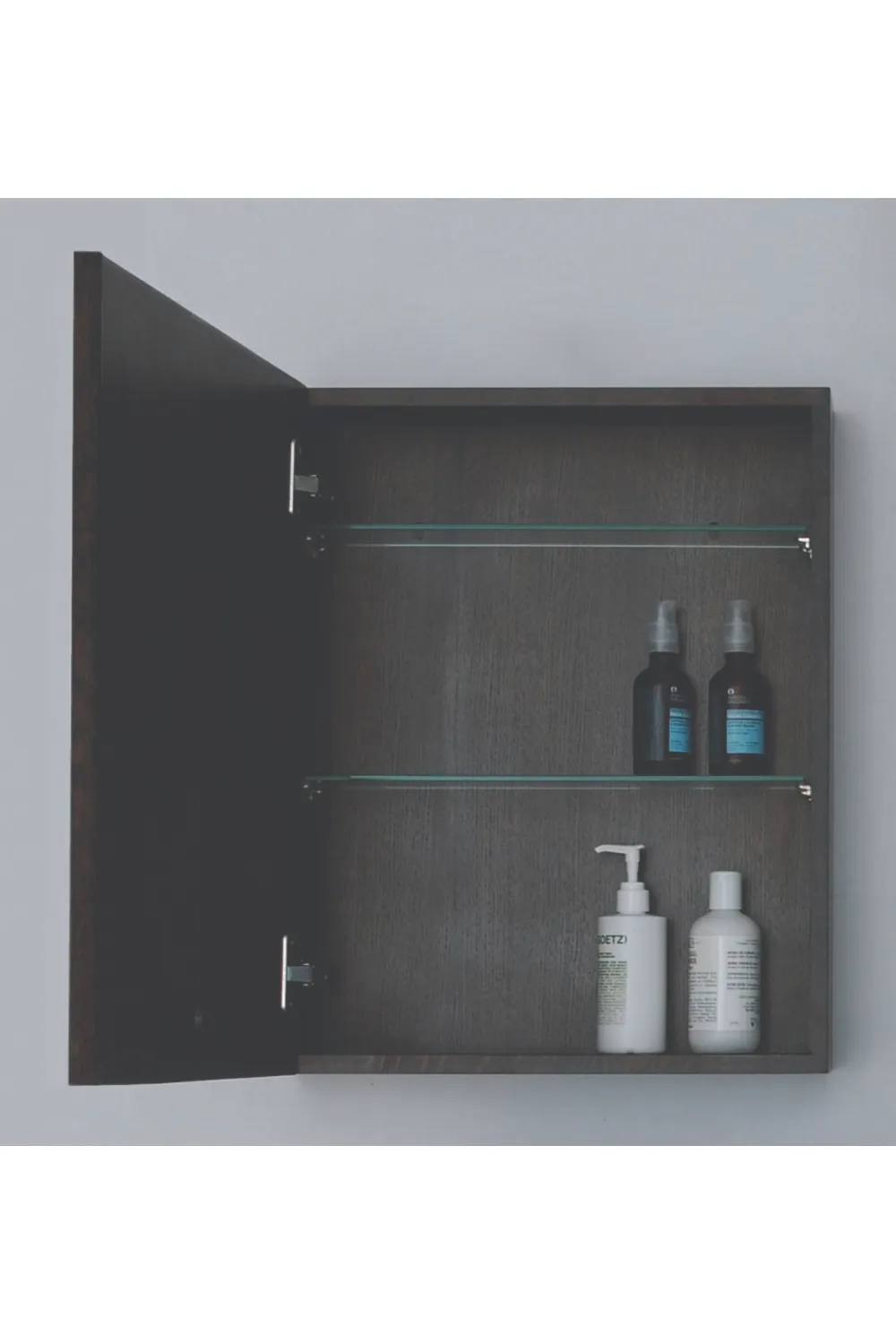 Oak Bathroom Cabinet with Mirror | Wireworks Slimline