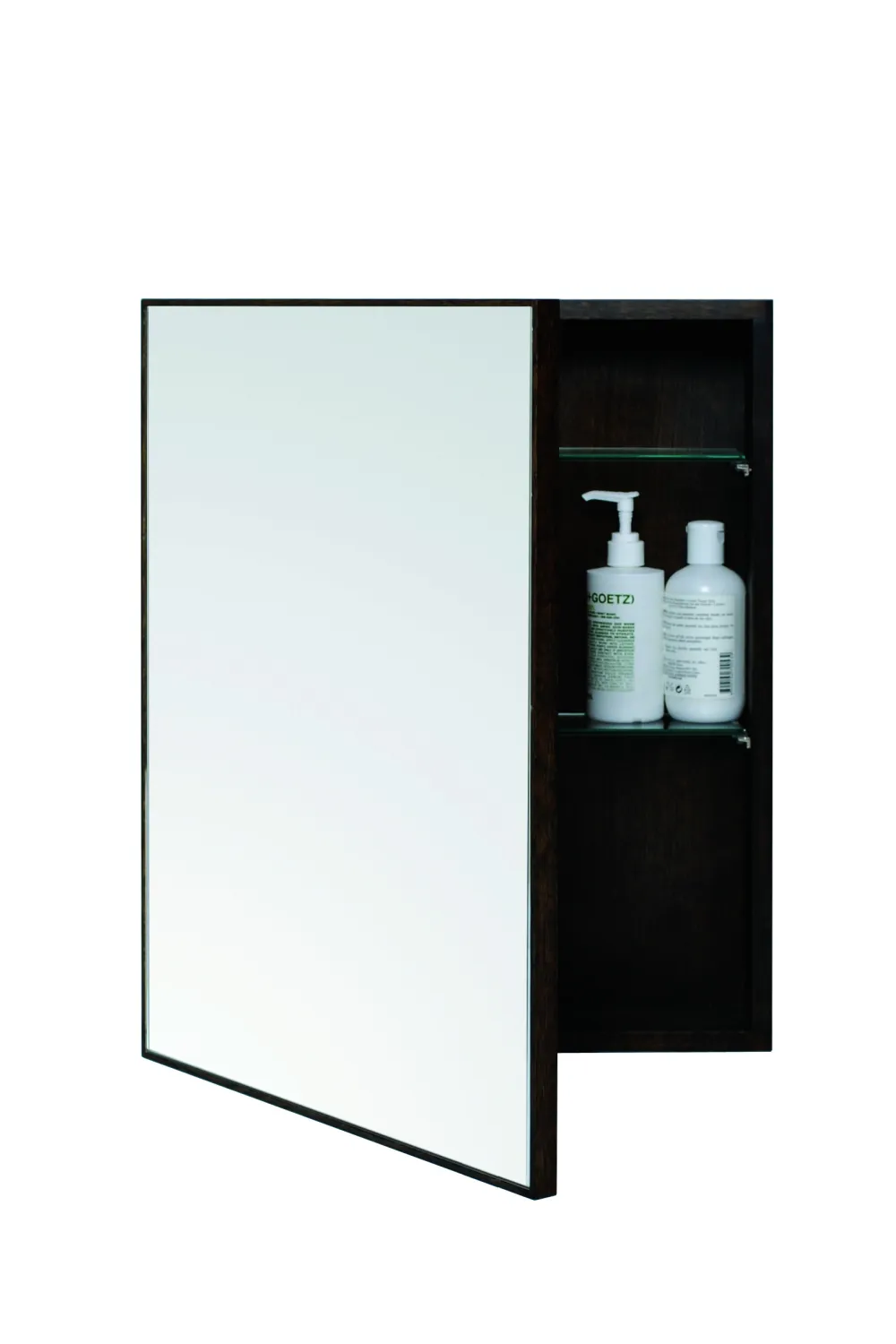 Oak Bathroom Cabinet with Mirror | Wireworks Slimline