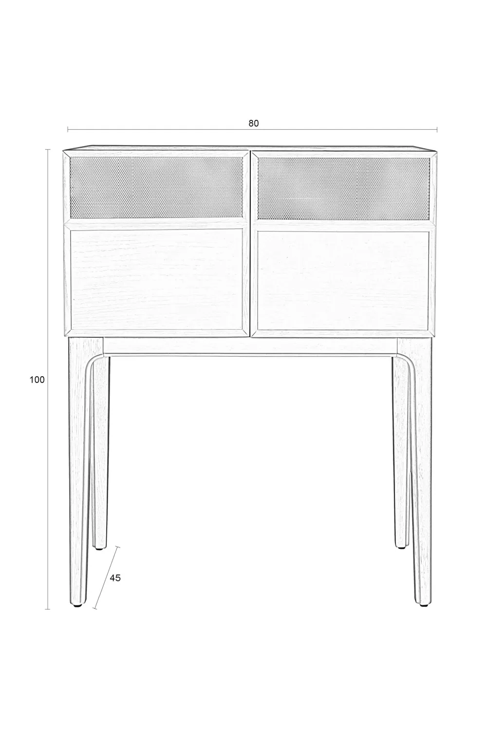 Oak Modern Cabinet | Zuiver June