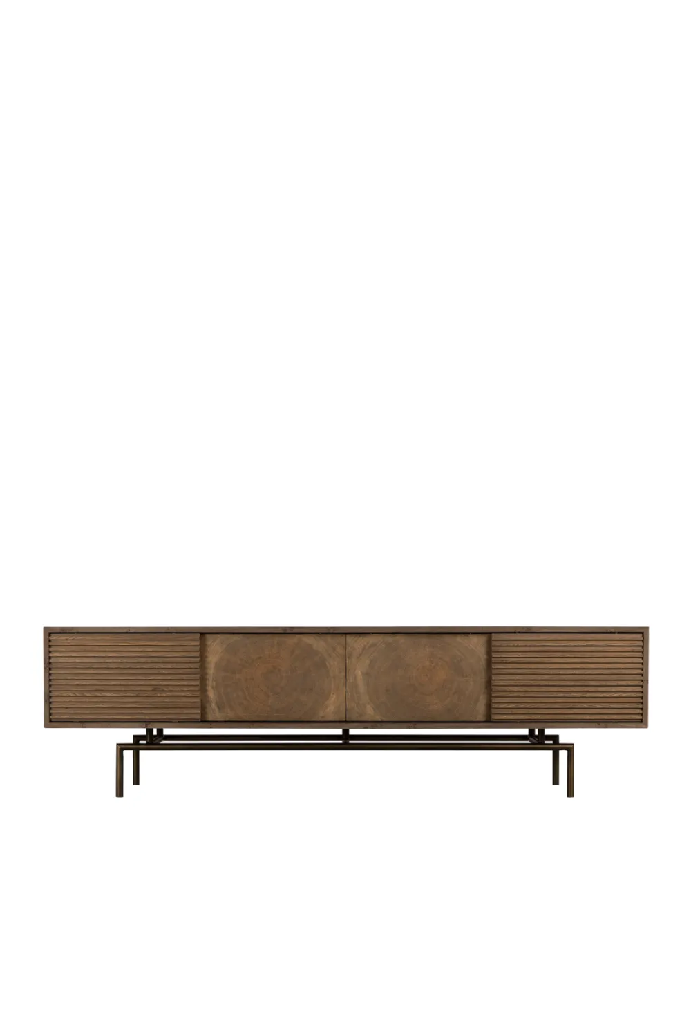 Oak Sliding Doors Media Unit | Andrew Martin Blaine