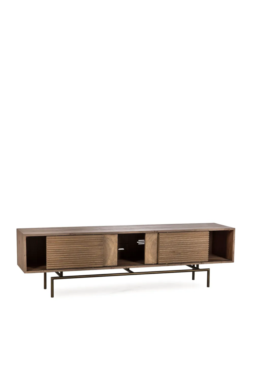 Oak Sliding Doors Media Unit | Andrew Martin Blaine