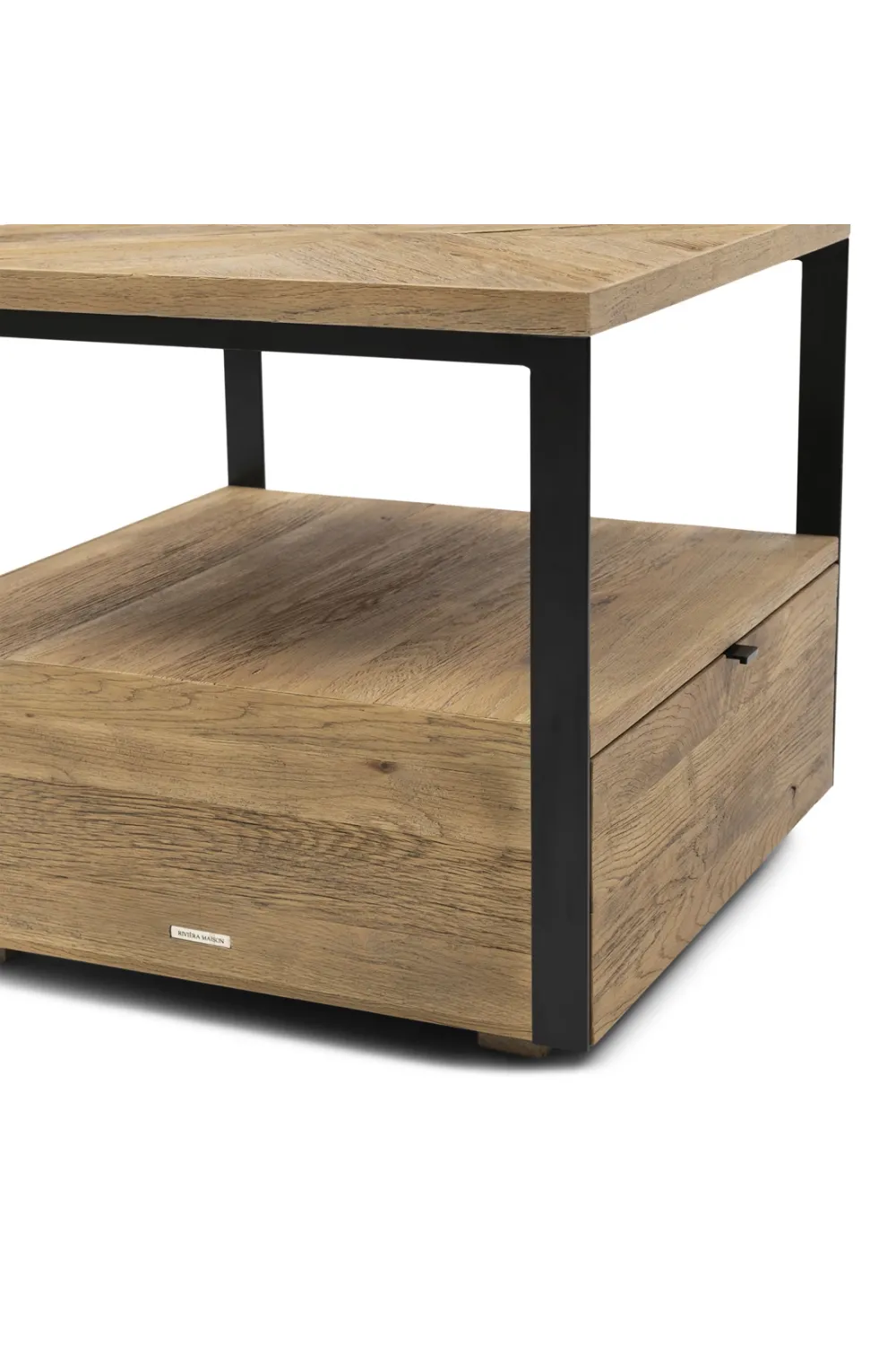 Oak Storage Side Table | Rivièra Maison Milan