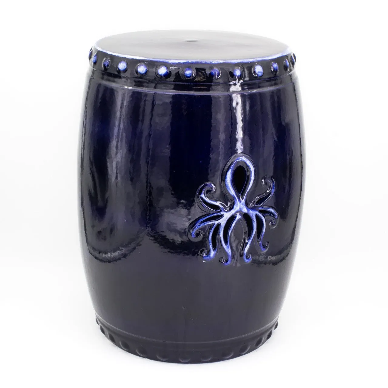 Ocean Grotto Cobalt Kraken Garden Stool