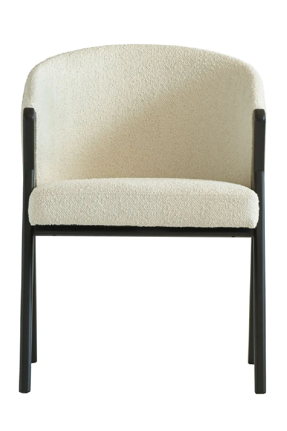 Off-White Bouclé Dining Chair | Andrew Martin Ciri