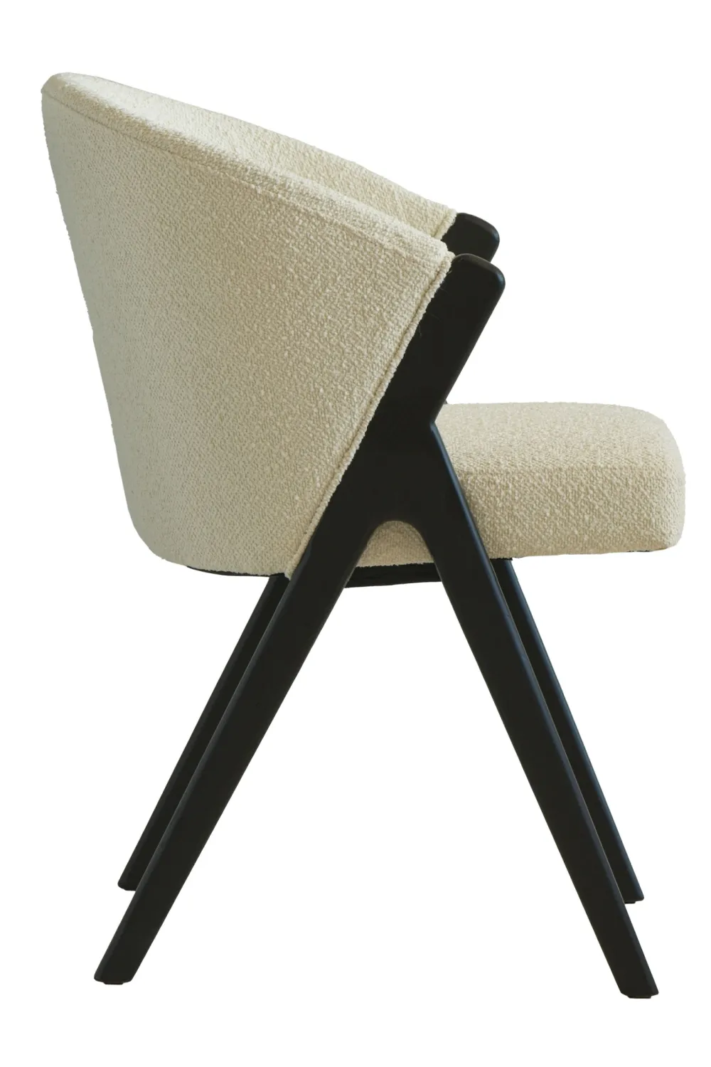 Off-White Bouclé Dining Chair | Andrew Martin Ciri