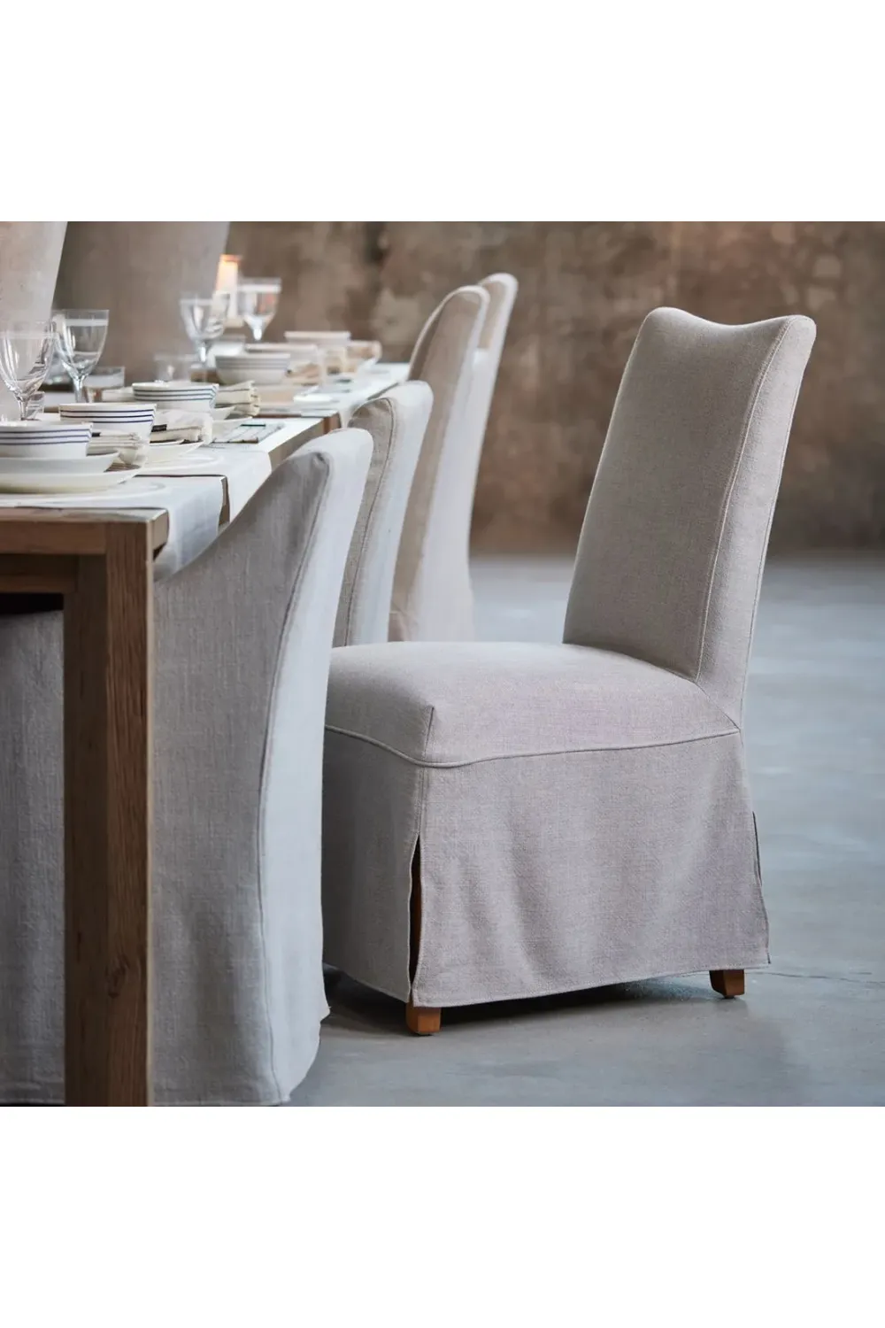 Off White Linen Dining Chair | Rivièra Maison Monti