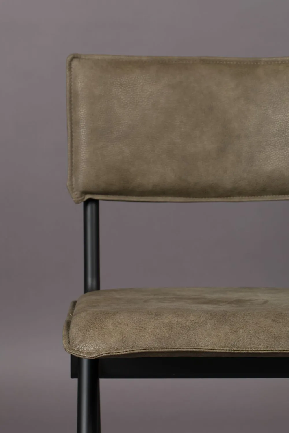 Olive Leather Dining Chairs (2) | Dutchbone Willow