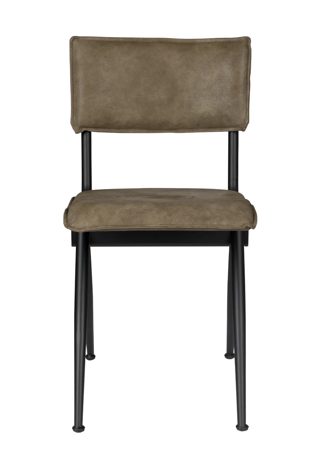 Olive Leather Dining Chairs (2) | Dutchbone Willow