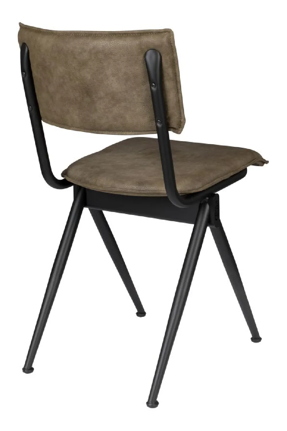 Olive Leather Dining Chairs (2) | Dutchbone Willow