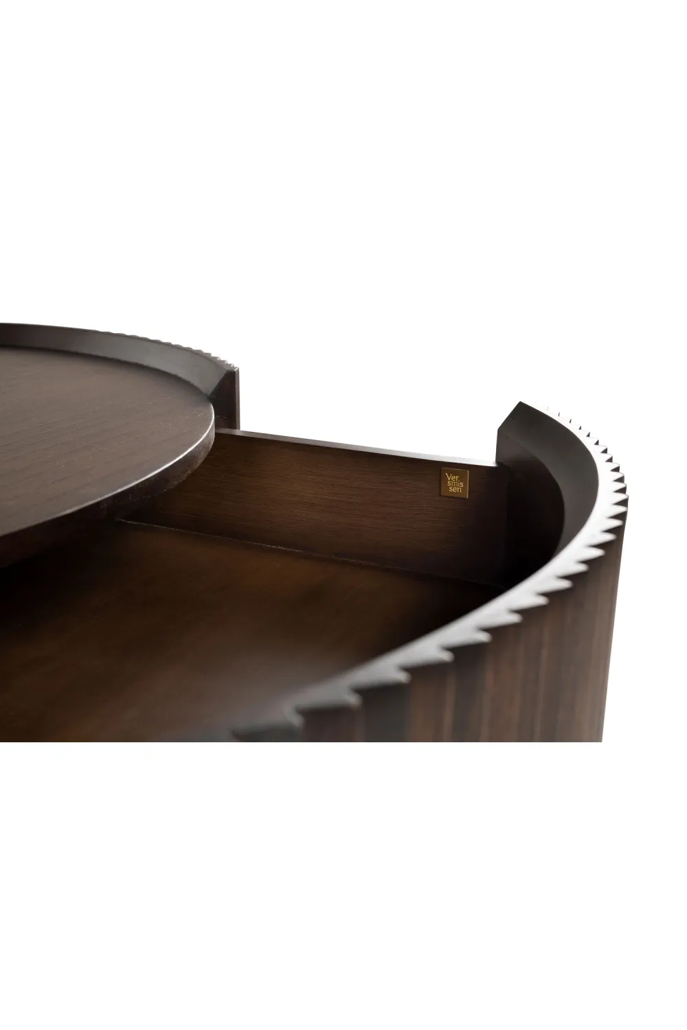 One-Drawer Round Coffee Table | Versmissen Pogoro