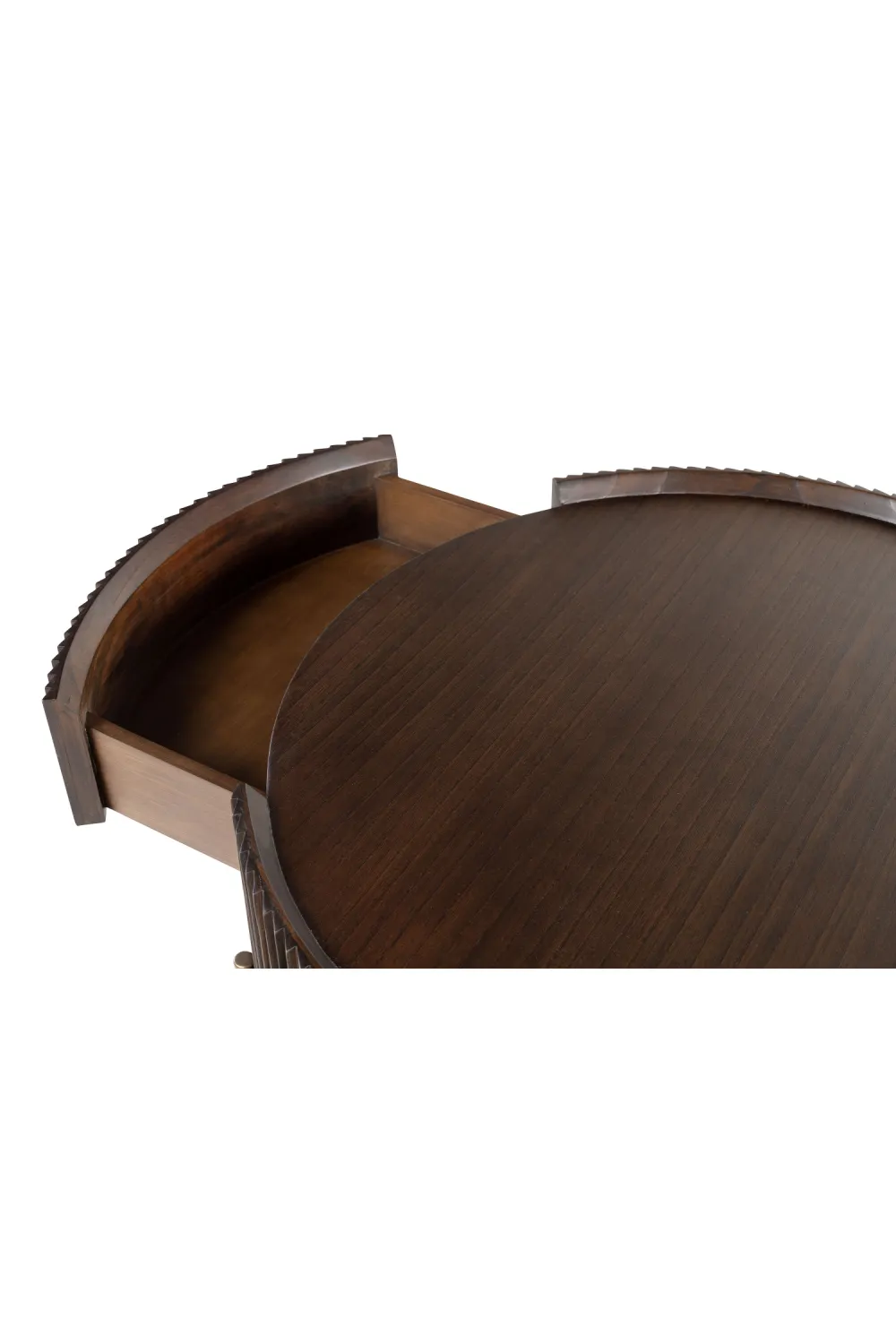 One-Drawer Round Coffee Table | Versmissen Pogoro