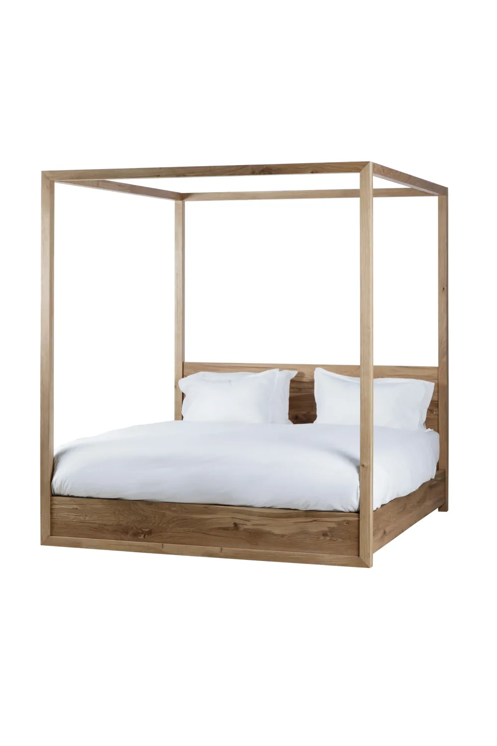 (Open Box)  Reclaimed French Oak Poster King Bed | Andrew Martin Otis