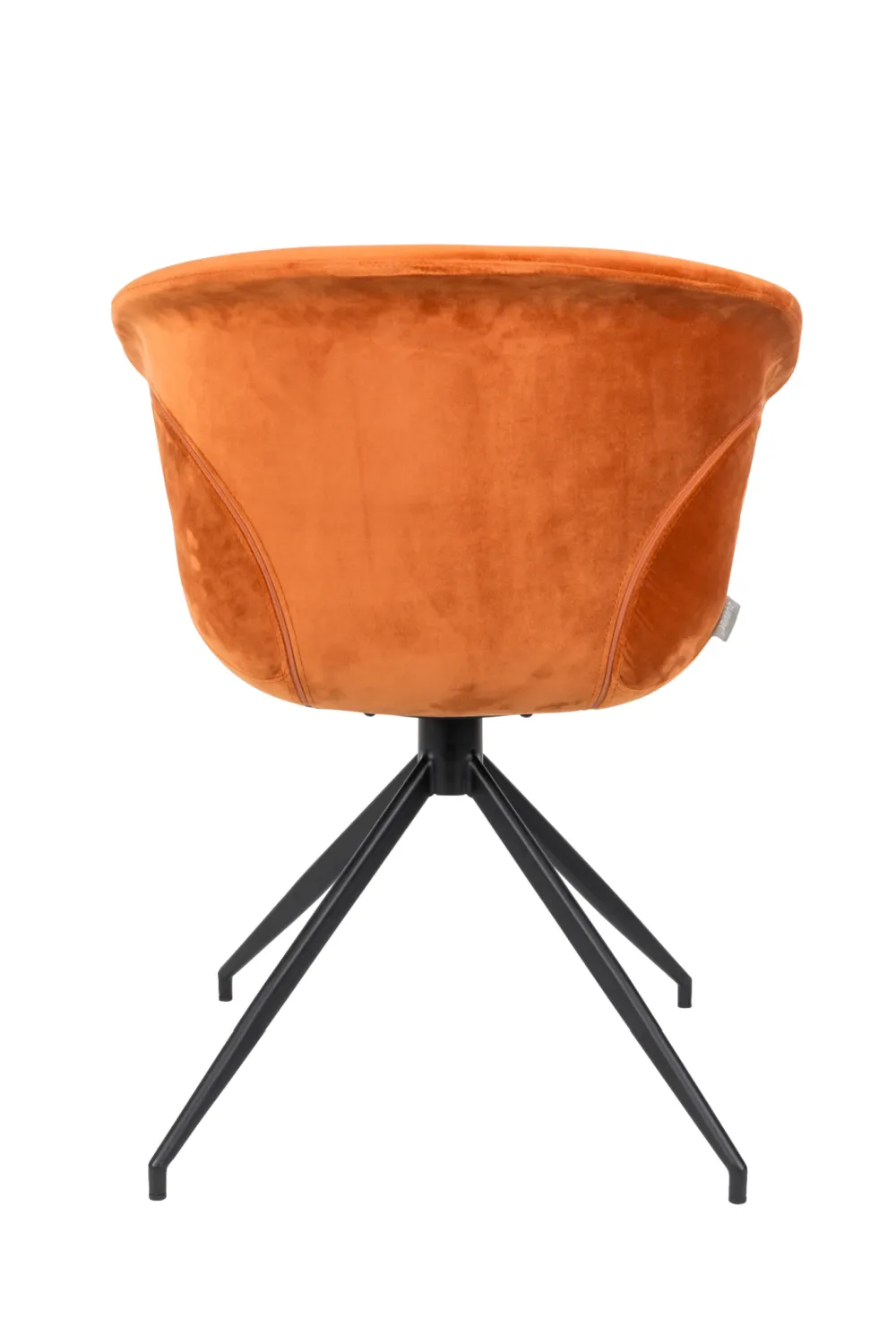 Orange Velvet Dining Armchairs (2) | Zuiver Mia