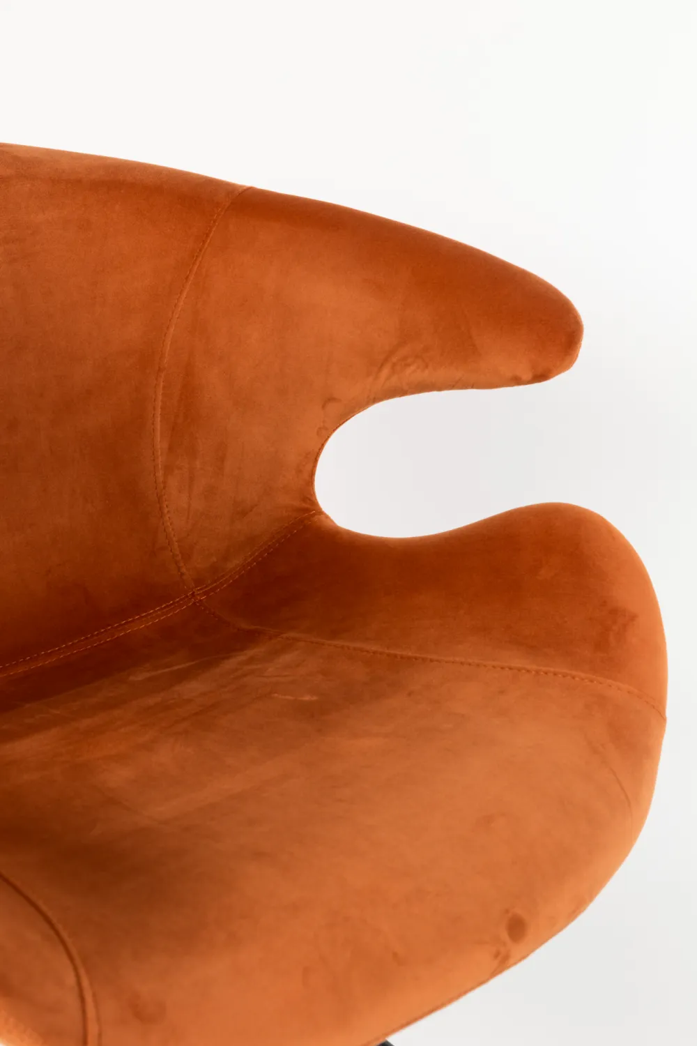 Orange Velvet Dining Armchairs (2) | Zuiver Mia