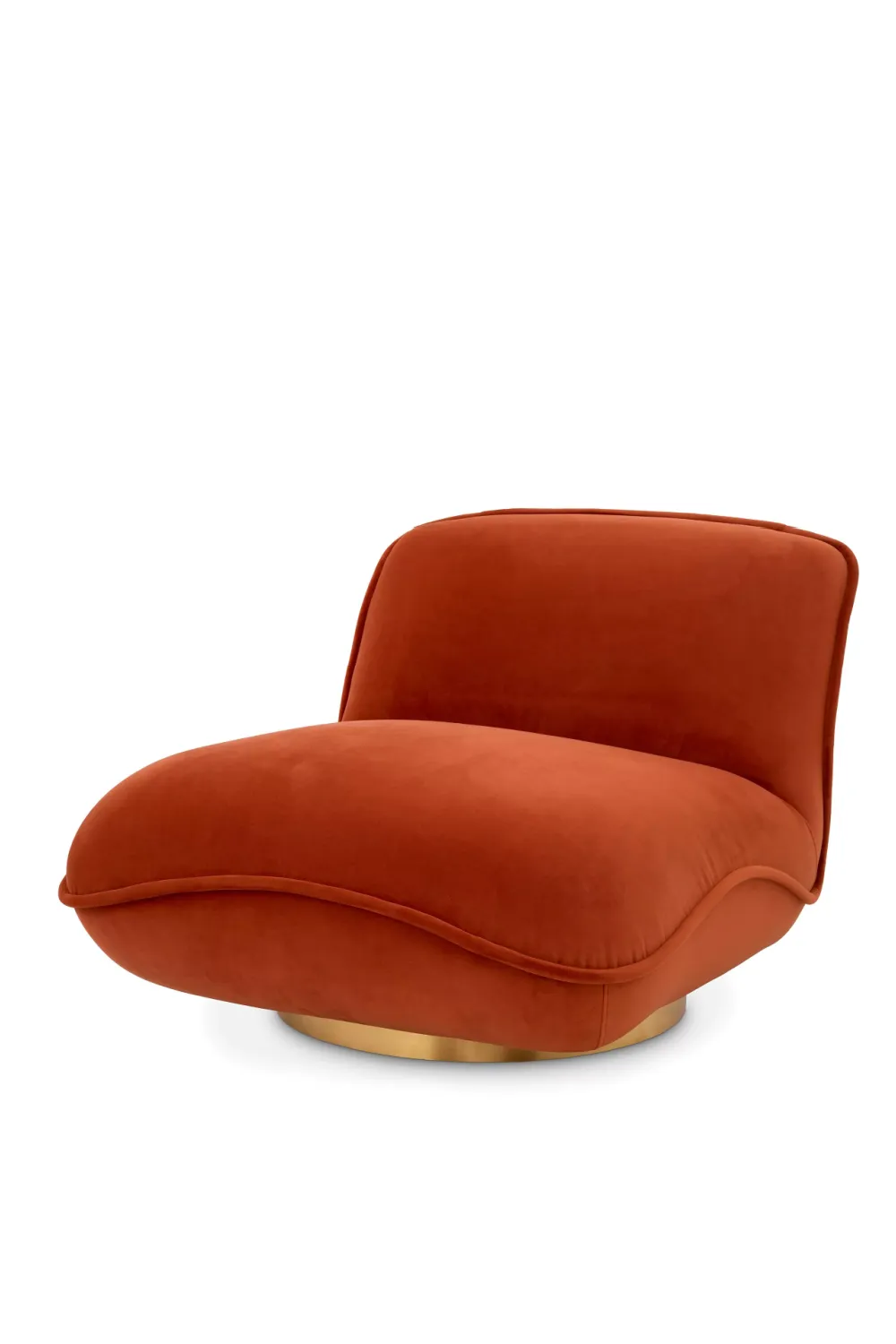 Orange Velvet Pillow Swivel Chair | Eichholtz Relax