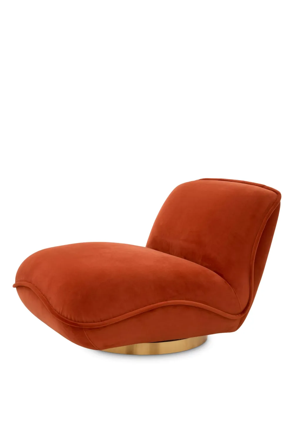 Orange Velvet Pillow Swivel Chair | Eichholtz Relax