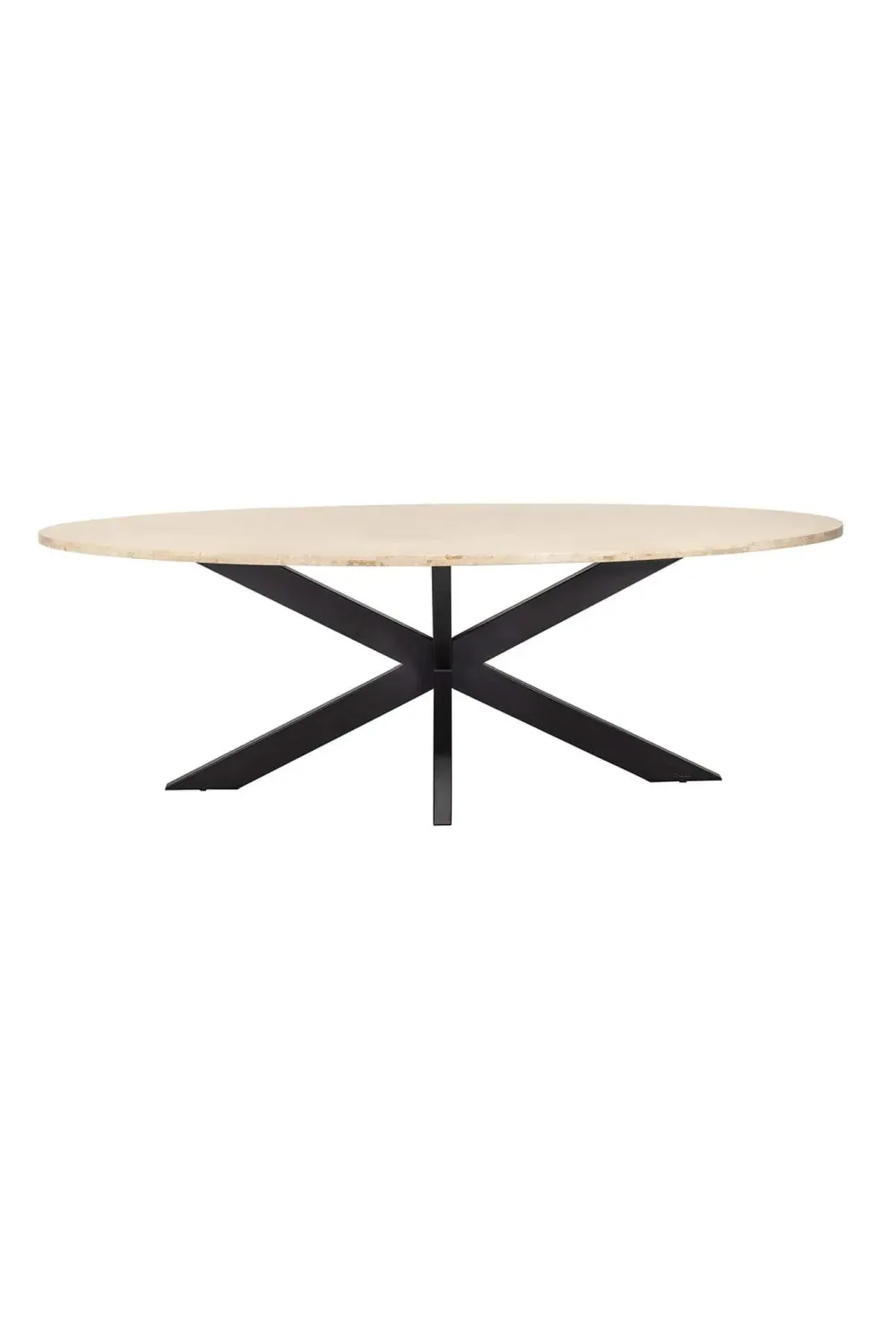 Oval Travertine Dining Table | OROA Avalon