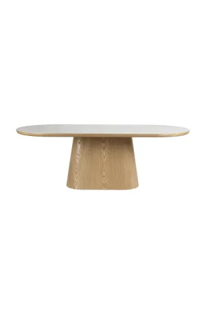 Oval Wood Dining Table | DF Almira