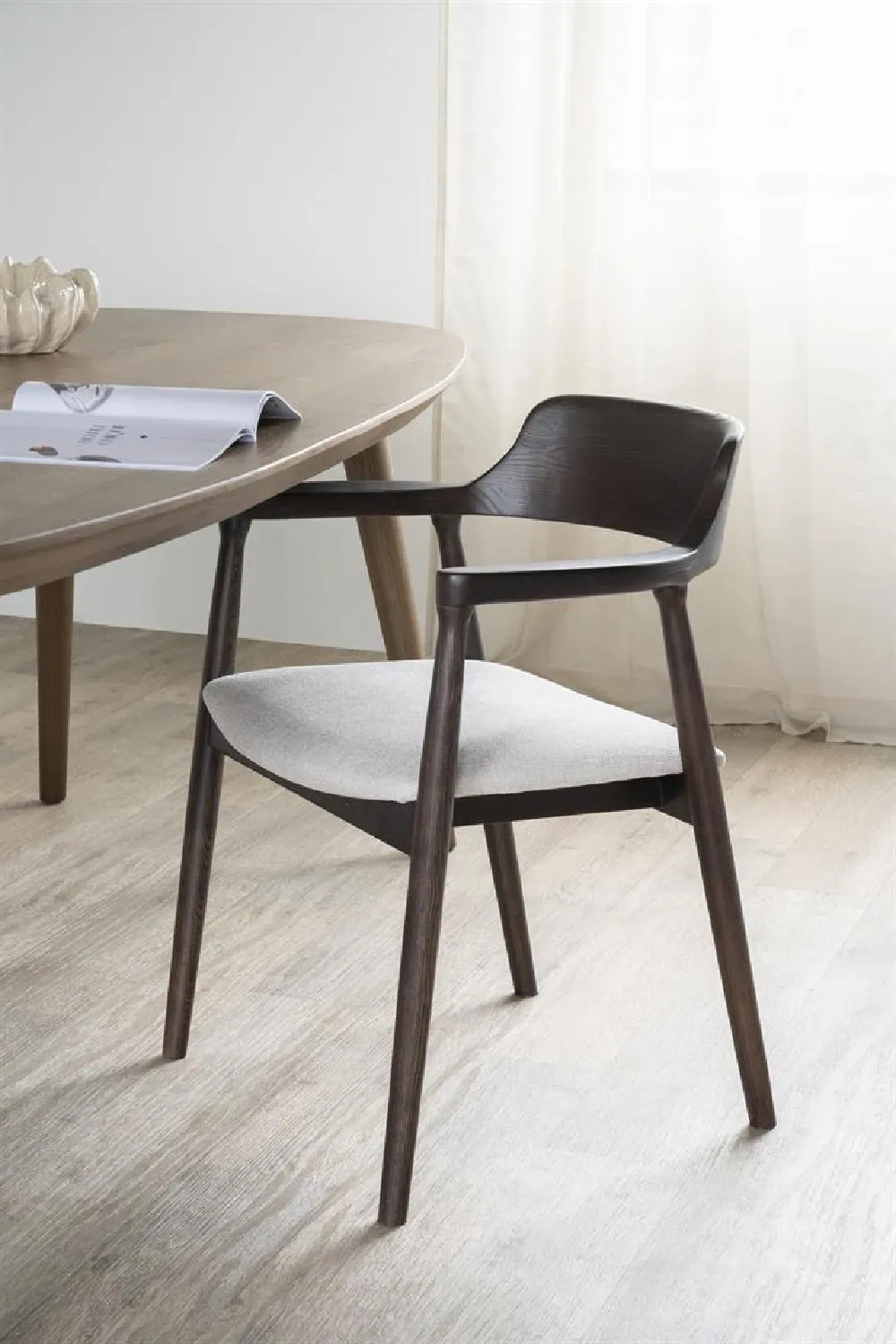 Padded Seat Ash Dining Chair | Eleonora Yorick