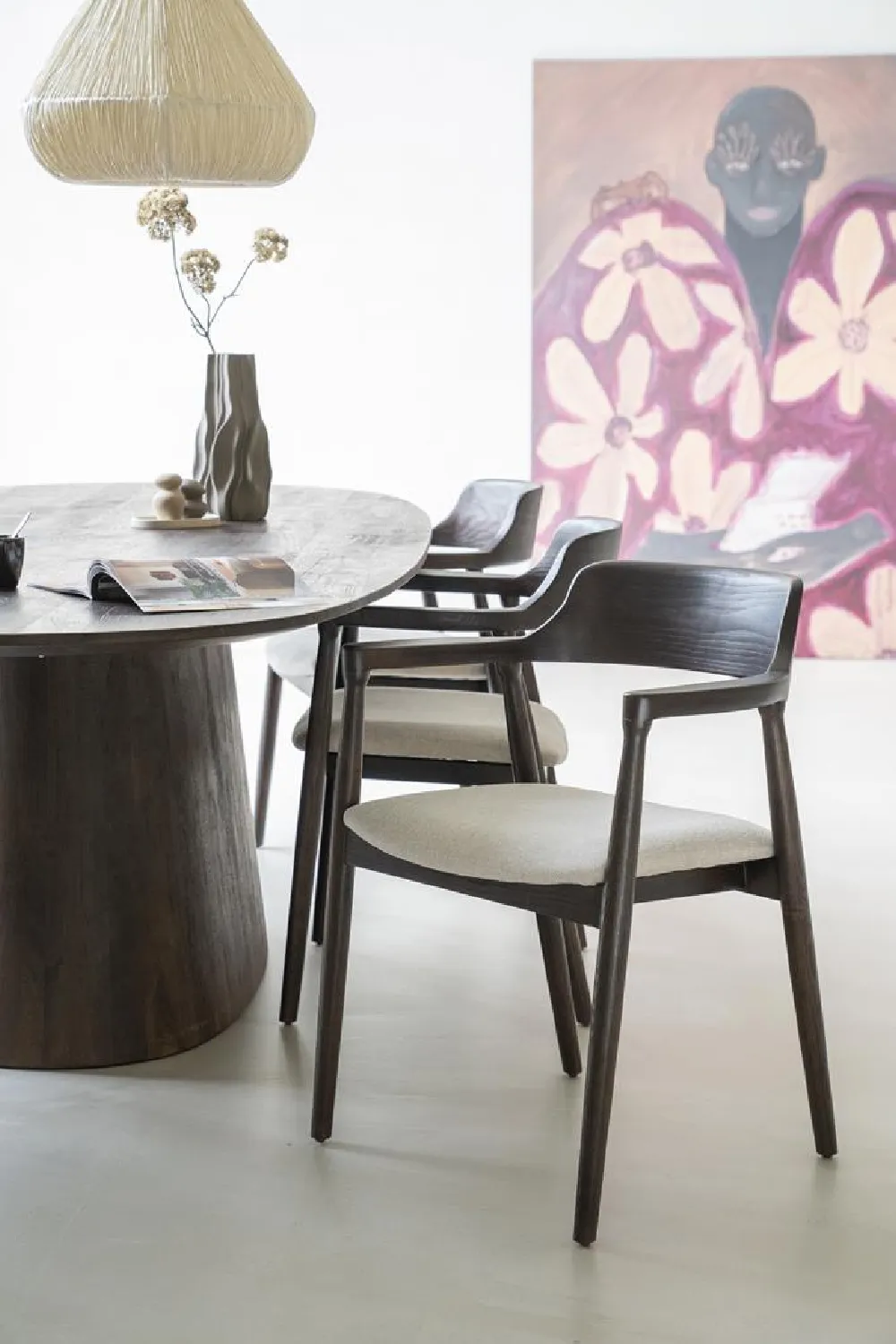 Padded Seat Ash Dining Chair | Eleonora Yorick