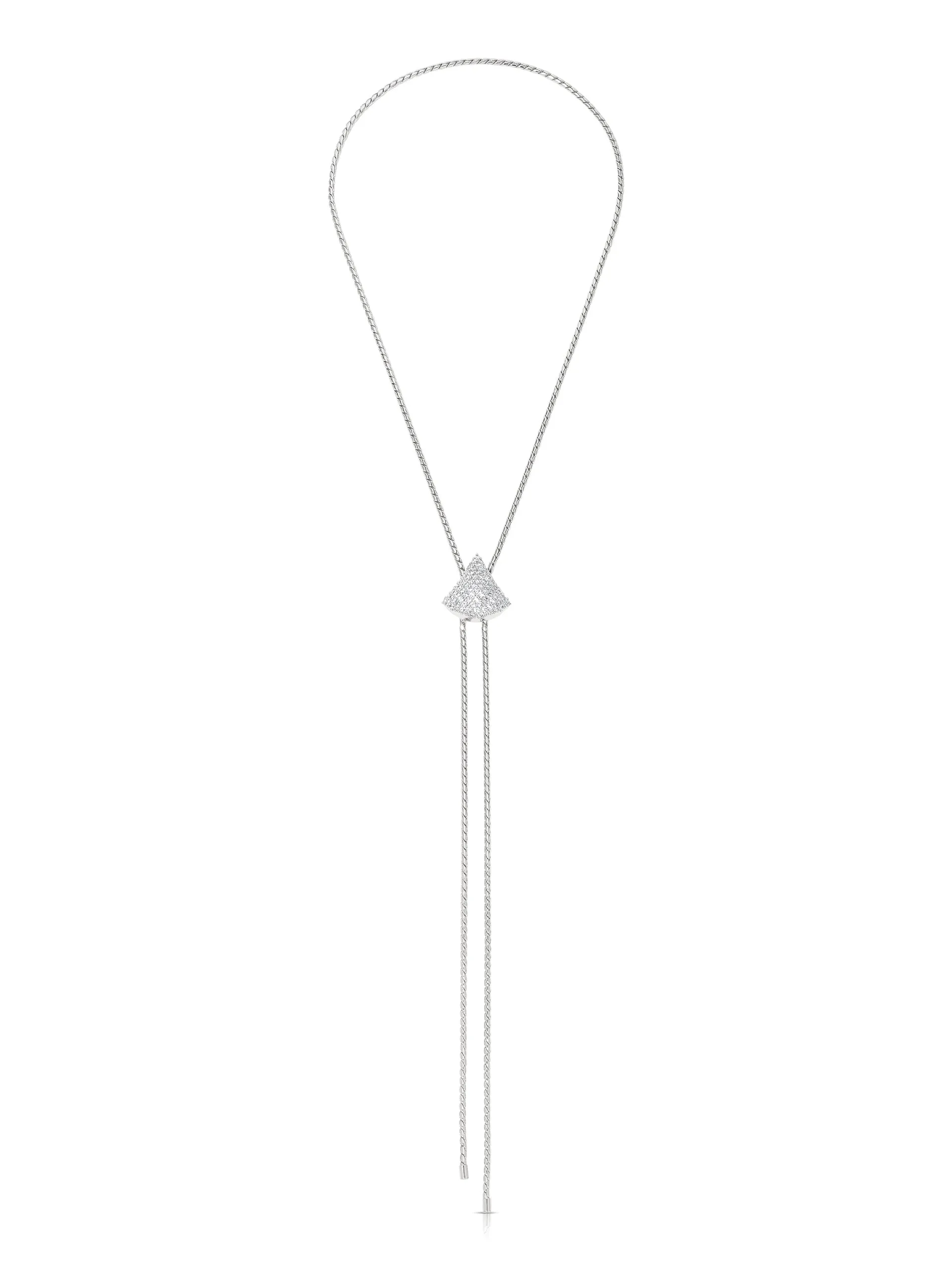 Pavé Shine Bolo Necklace