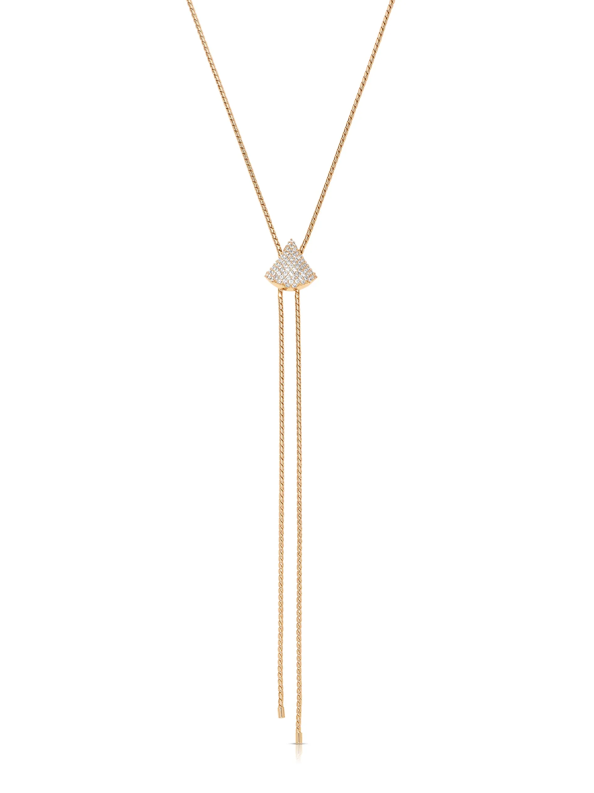 Pavé Shine Bolo Necklace