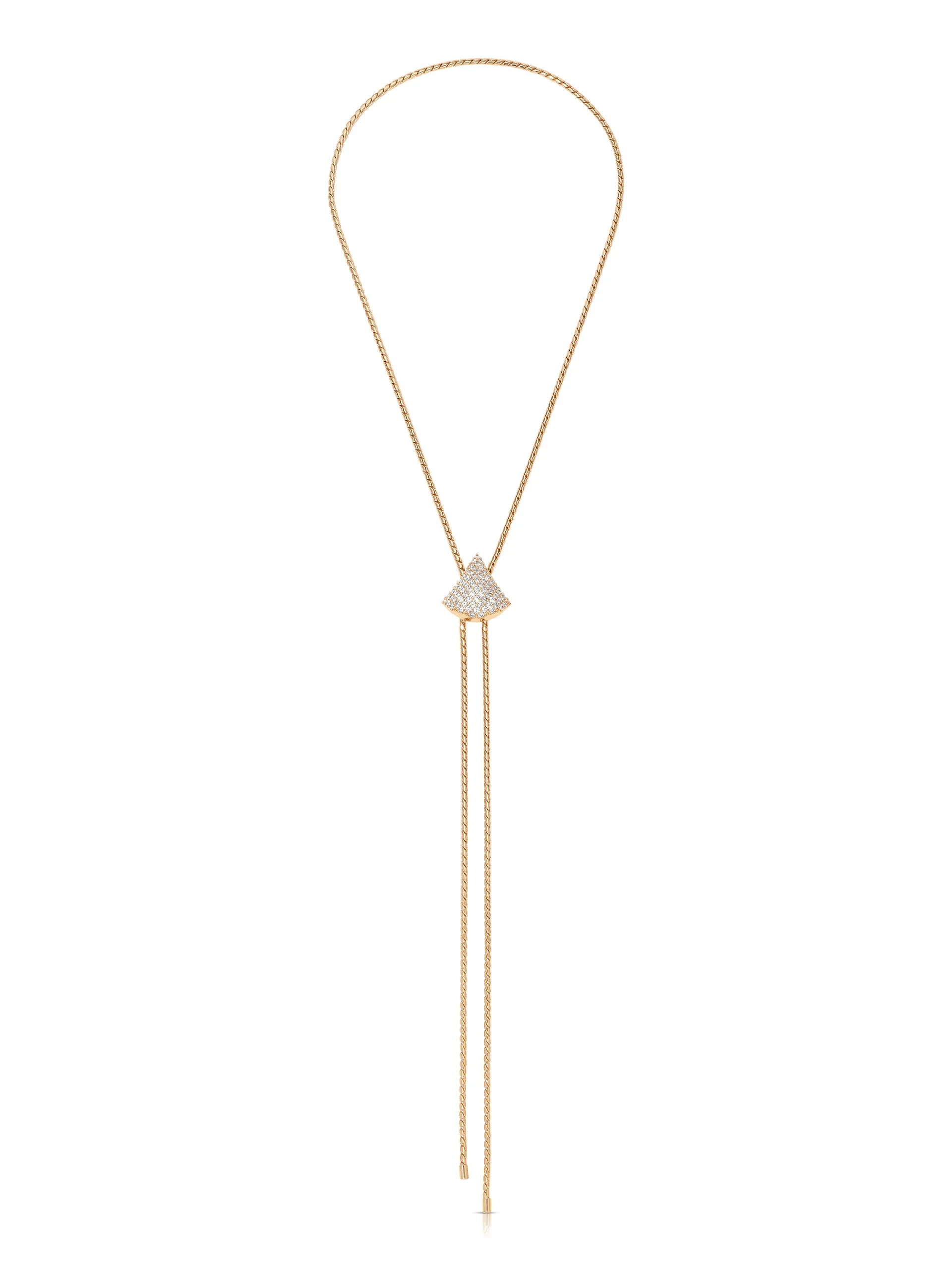 Pavé Shine Bolo Necklace