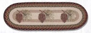 Pinecone Oval Table Runner