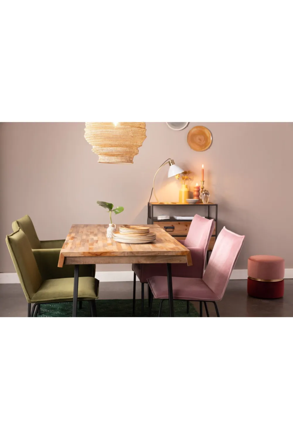 Pink Dining Chairs (2) | DF Floke