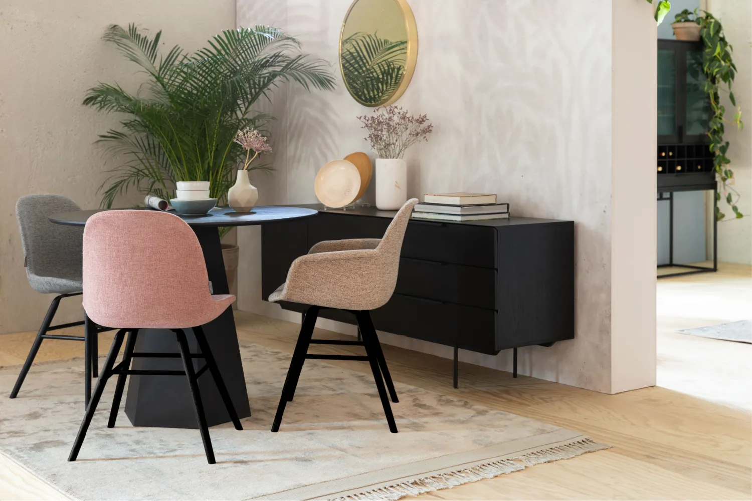 Pink Upholstered Armchairs (2) | Zuiver Albert Kuip Soft