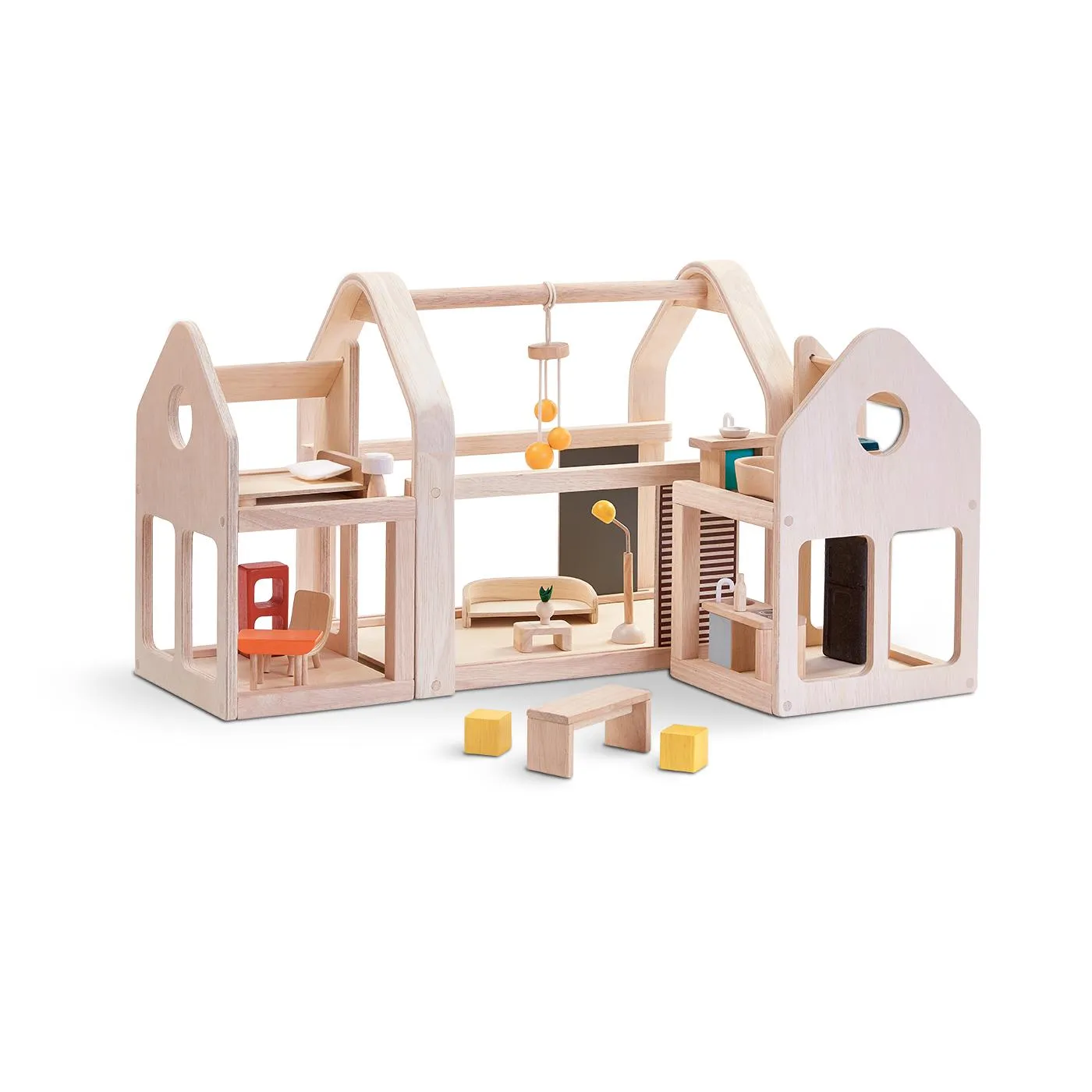 PlanToys - Wooden Slide N Go Dollhouse