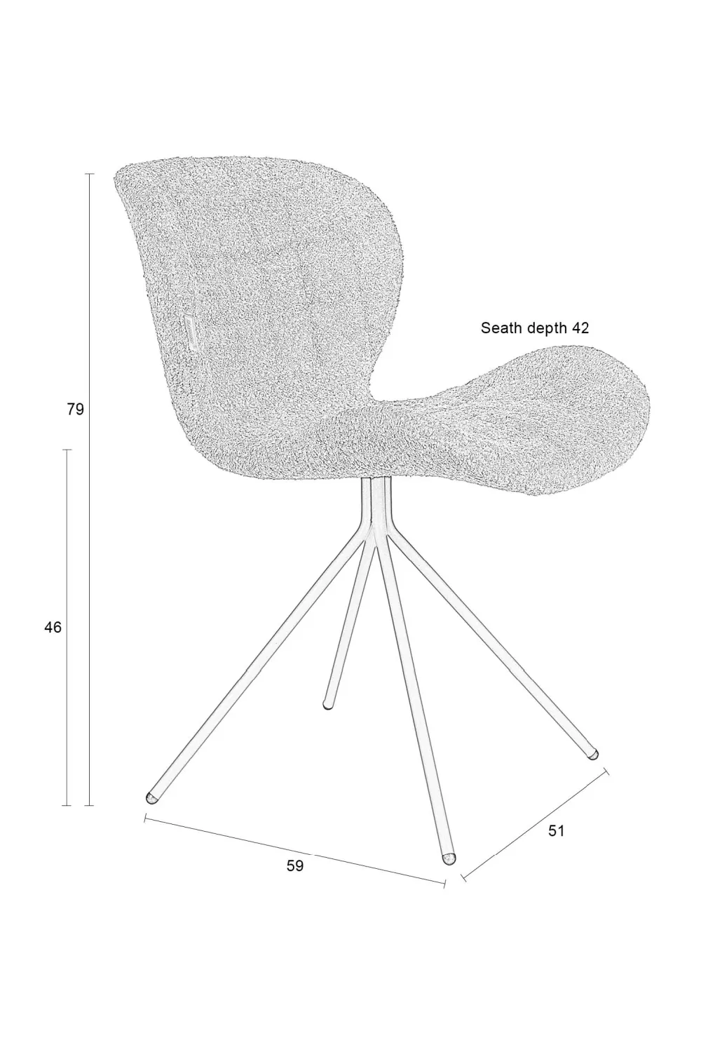 Quadrupod Shell Dining Chairs (2) | Zuiver OMG