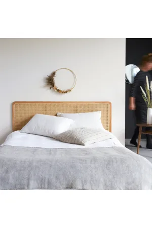 Rattan Queen Headboard 63" | Tikamoon Adele