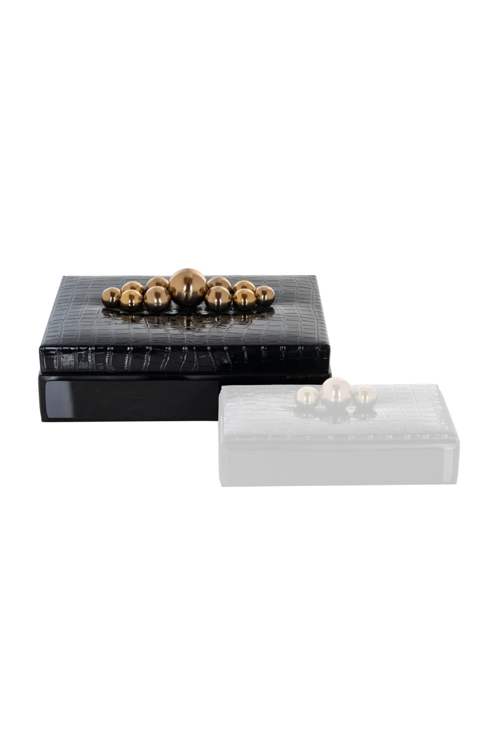 Rectangular Black Storage Box | OROA Nina