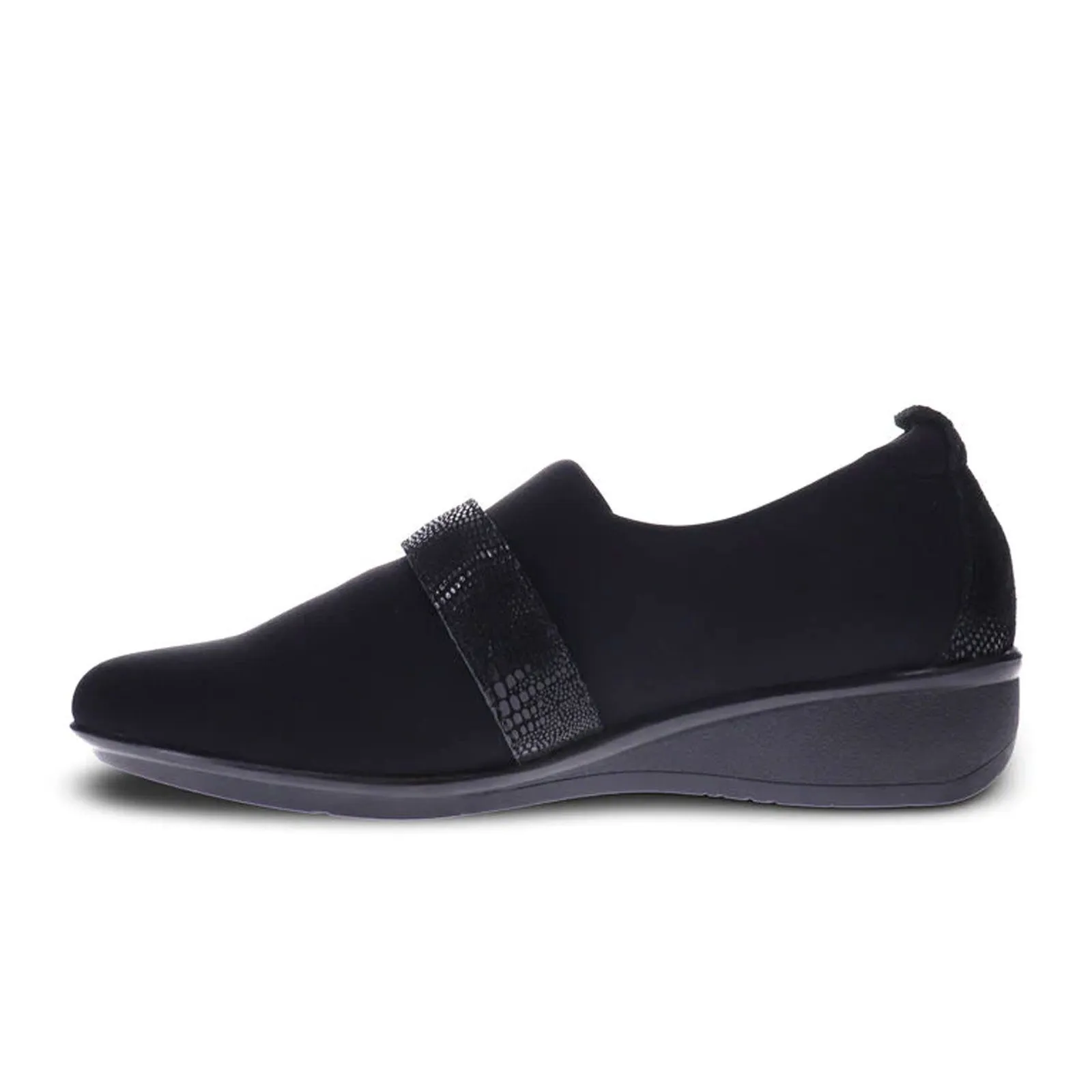 Revere Genoa Stretch Loafer (Women) - Black