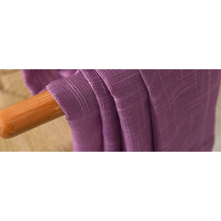 Rémy Linen Semi-Shading Curtain - Mauve