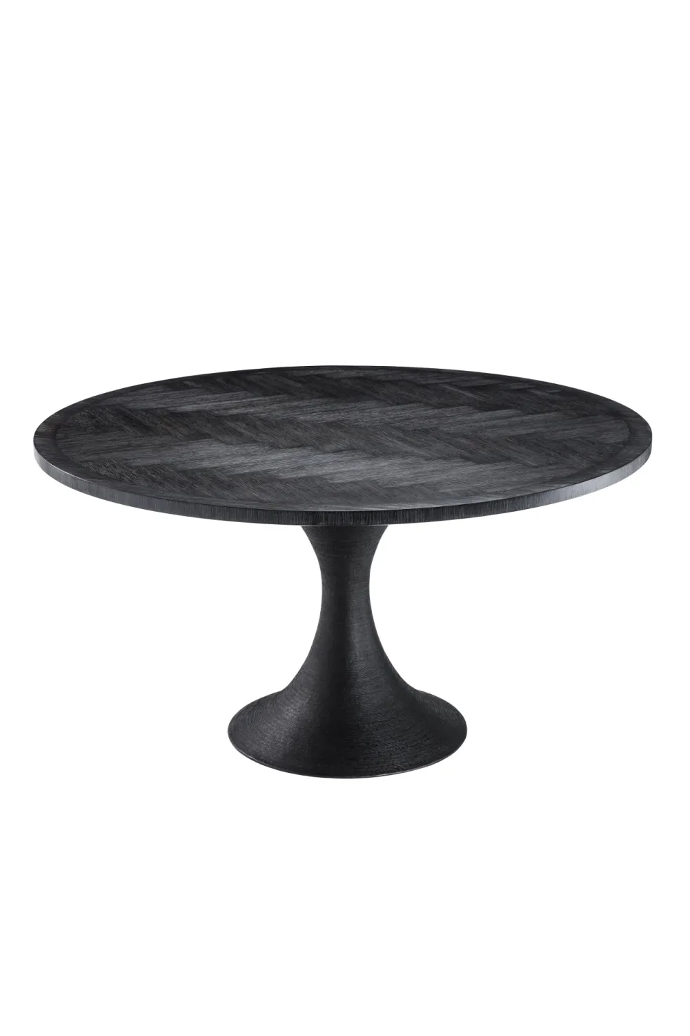 Round Charcoal Dining Table | Eichholtz Melchior